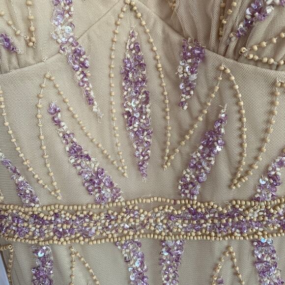 NWT Jump Women's Beaded Mesh Gown size 9 - 10 - Picture 9 of 12